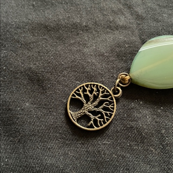 Hand assembled beaded necklace tree of life - Picture 4 of 6